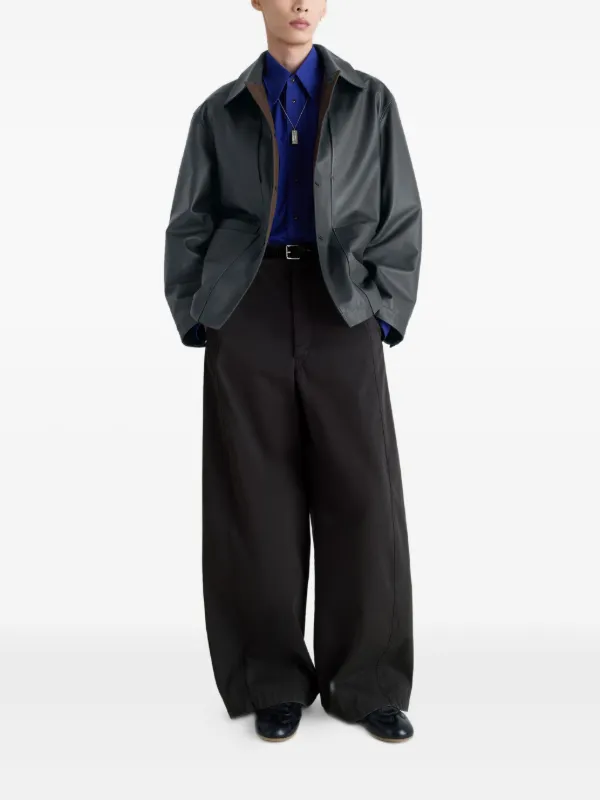 LEMAIRE レザージャケット | ブラック | FARFETCH JP