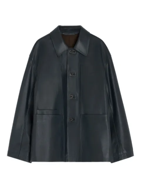 LEMAIRE  buttoned leather jacket 