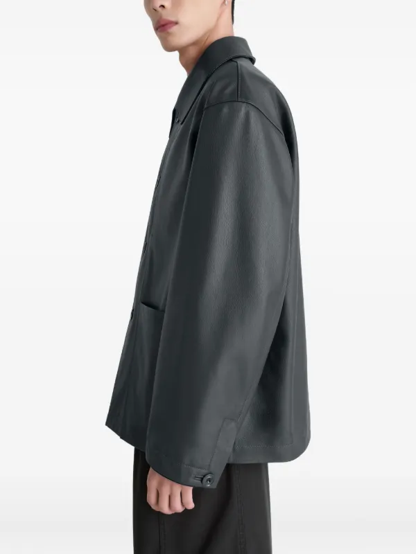 LEMAIRE レザージャケット | ブラック | FARFETCH JP