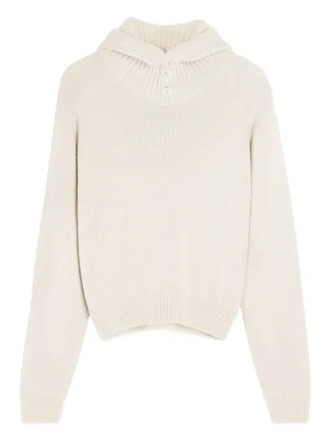 LEMAIRE buttoned ribbed-knit sweater 