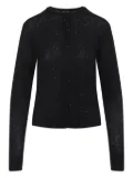 Fabiana Filippi sparkle-knit button-up cardigan - Black