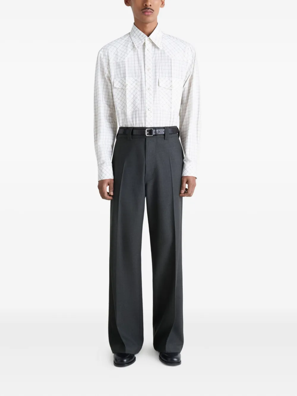 LEMAIRE Twill plooibroek - Grijs