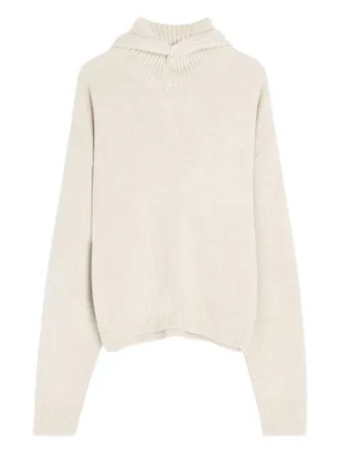LEMAIRE buttoned ribbed-knit jumper