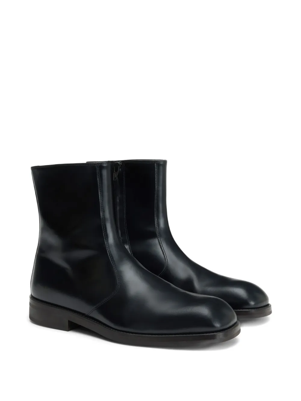 LEMAIRE zip-fastening square-toe boots | Biker Boots | Image 2