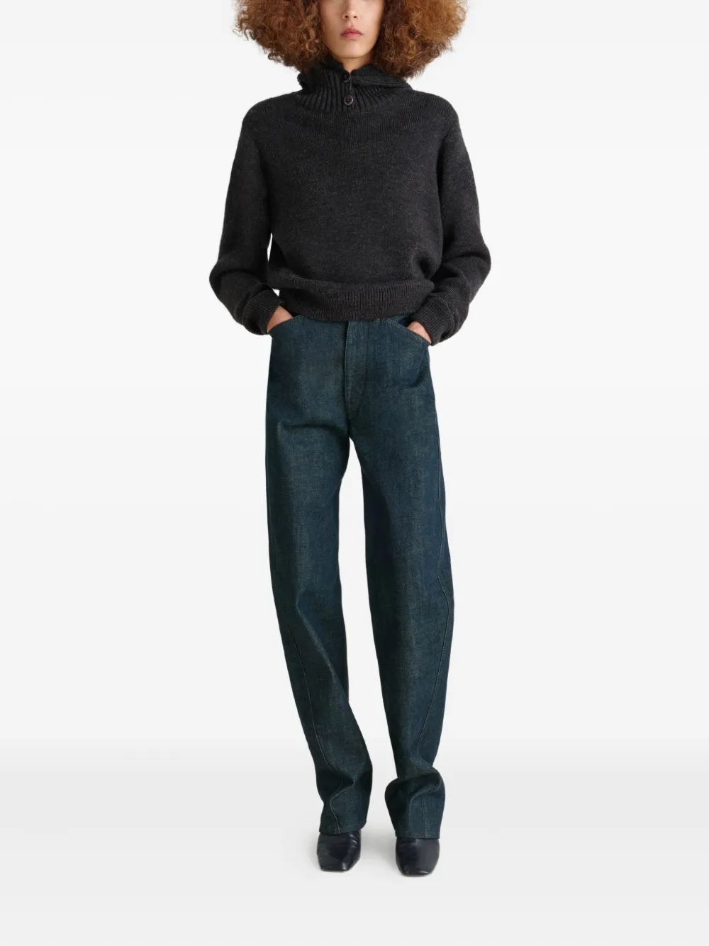 LEMAIRE Gedraaide jeans met vijf zakken - Blauw
