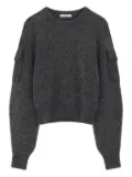 LEMAIRE cargo-pockets sweater - Grey