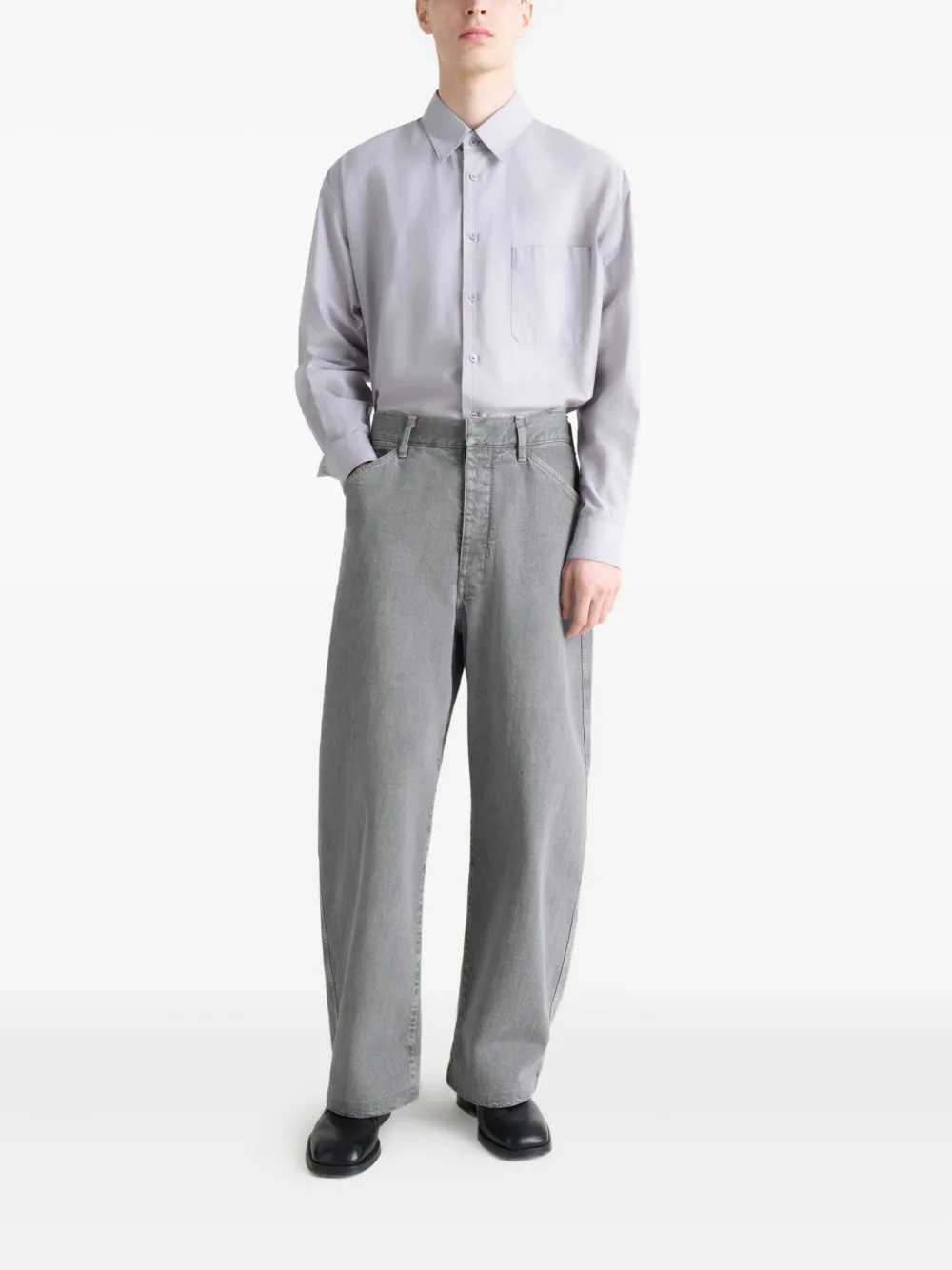 LEMAIRE Jeans met verstelbare tailleband - Grijs