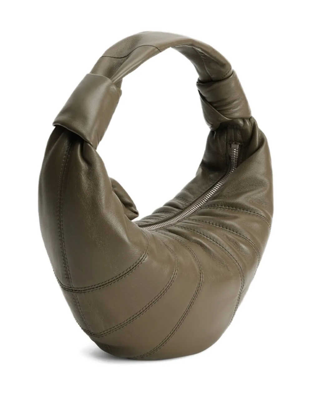 LEMAIRE Fortune Croissant knotted shoulder bag Groen