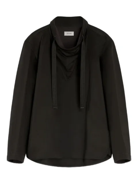 LEMAIRE blusa con cuello de tortuga y cordones