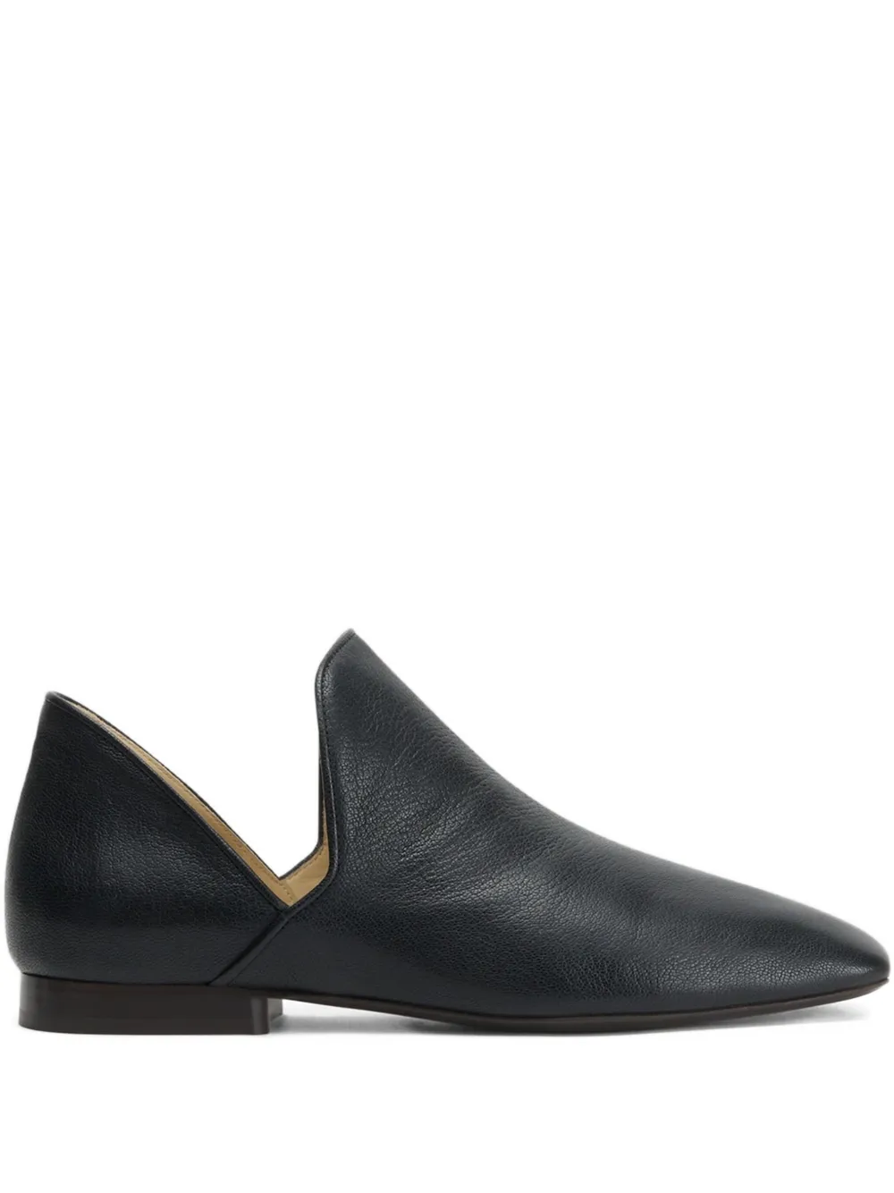 Lemaire D'orsay Square-toe Loafers In Black