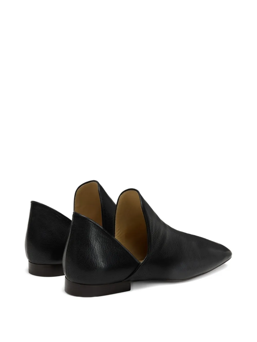 Lemaire D'orsay Square-toe Loafers In Black