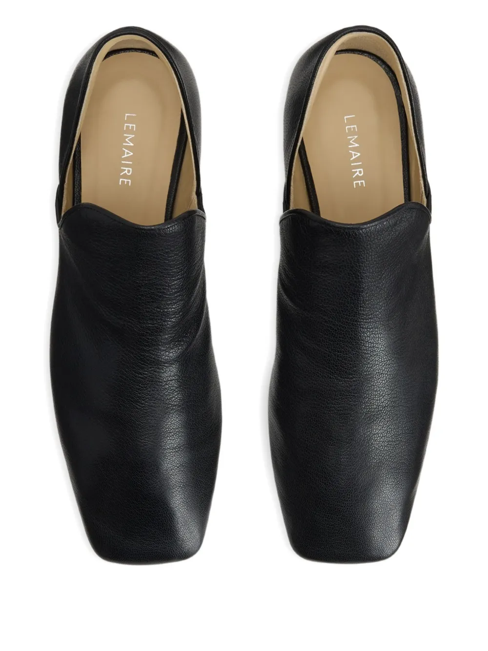 Lemaire D'orsay Square-toe Loafers In Black
