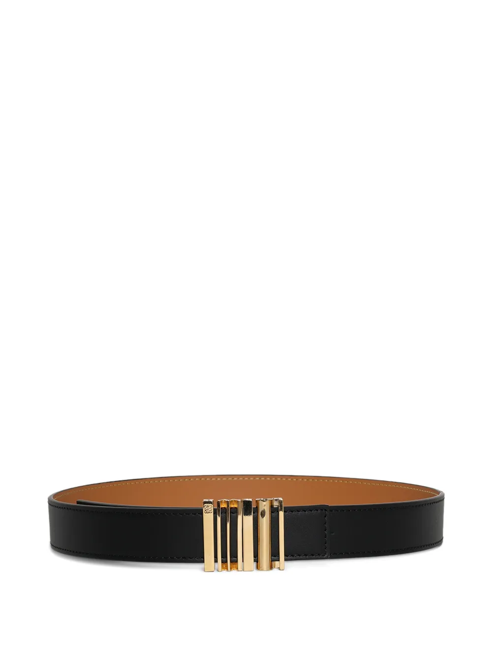 LOEWE leather buckle belt - Schwarz