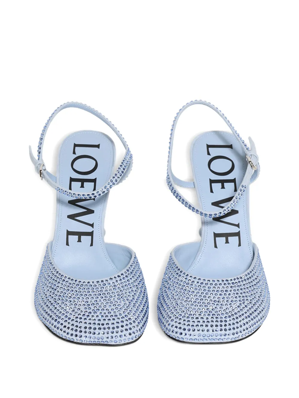 LOEWE 90mm Toy crystal-embellished ankle-strap pumps | Heeled Pumps | Image 2