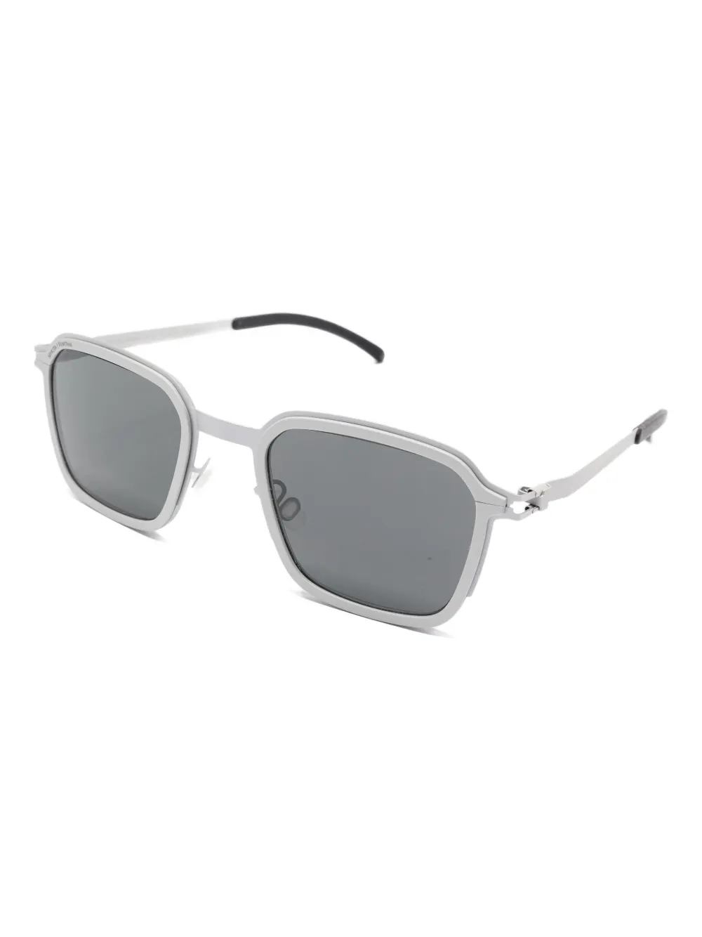 Mykita x Romowa Heritage zonnebril met vierkant aluminium montuur Grijs