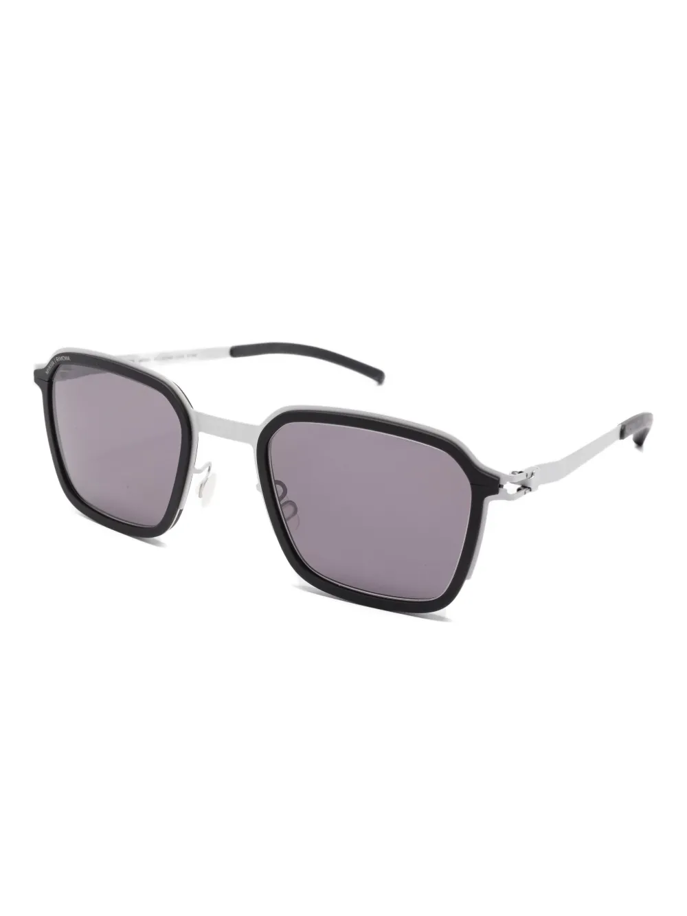 Mykita x Rimowa Heritage zonnebril met vierkant metalen montuur Zilver