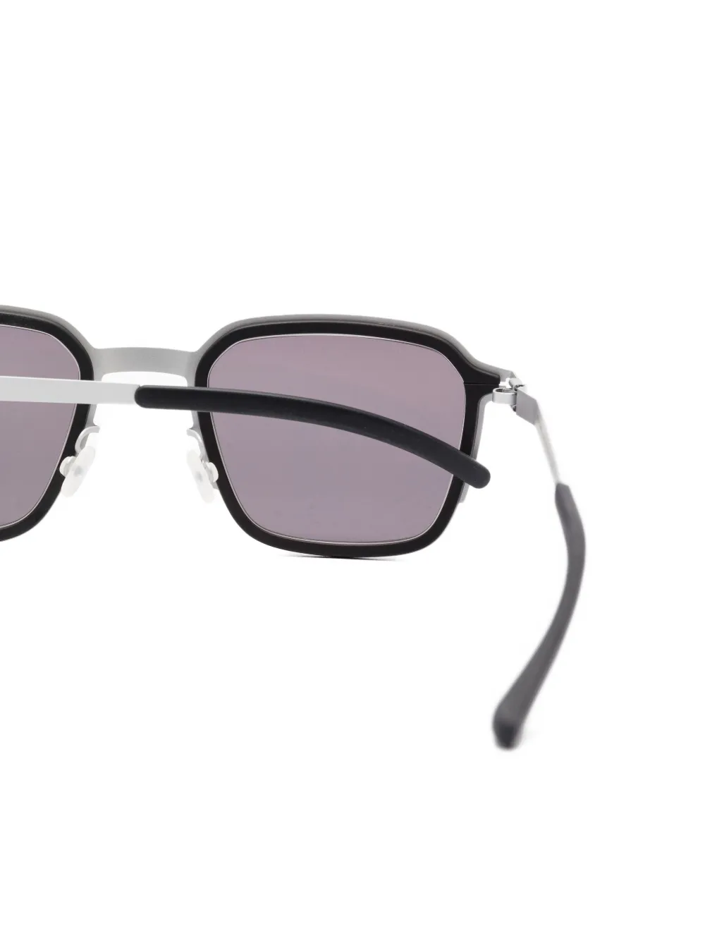 Mykita x Rimowa Heritage zonnebril met vierkant metalen montuur Zilver