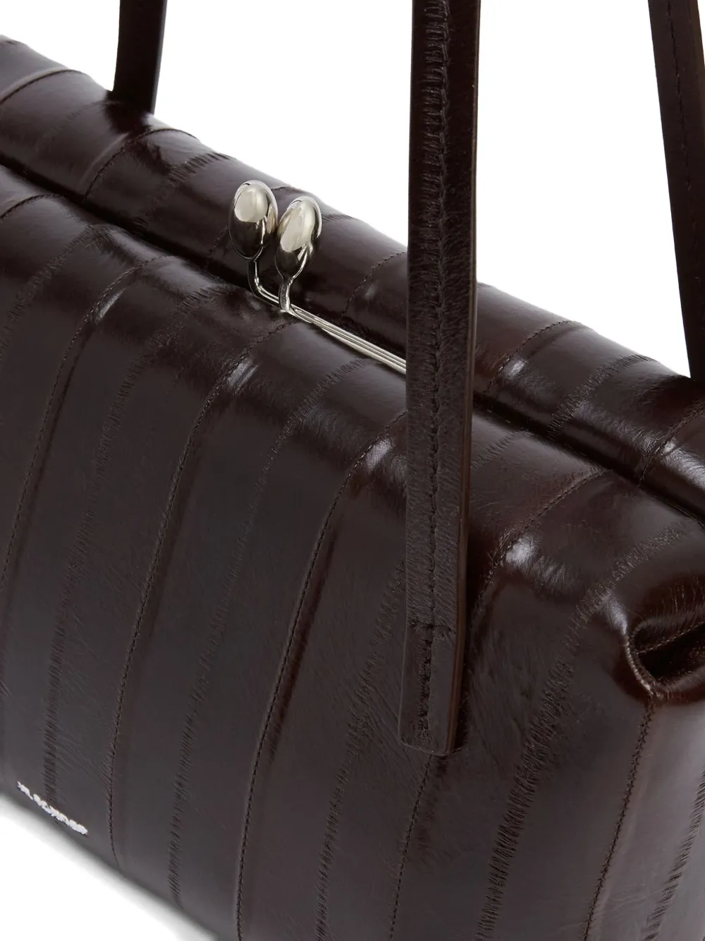 Jil Sander Goji Pillow kleine shopper Bruin