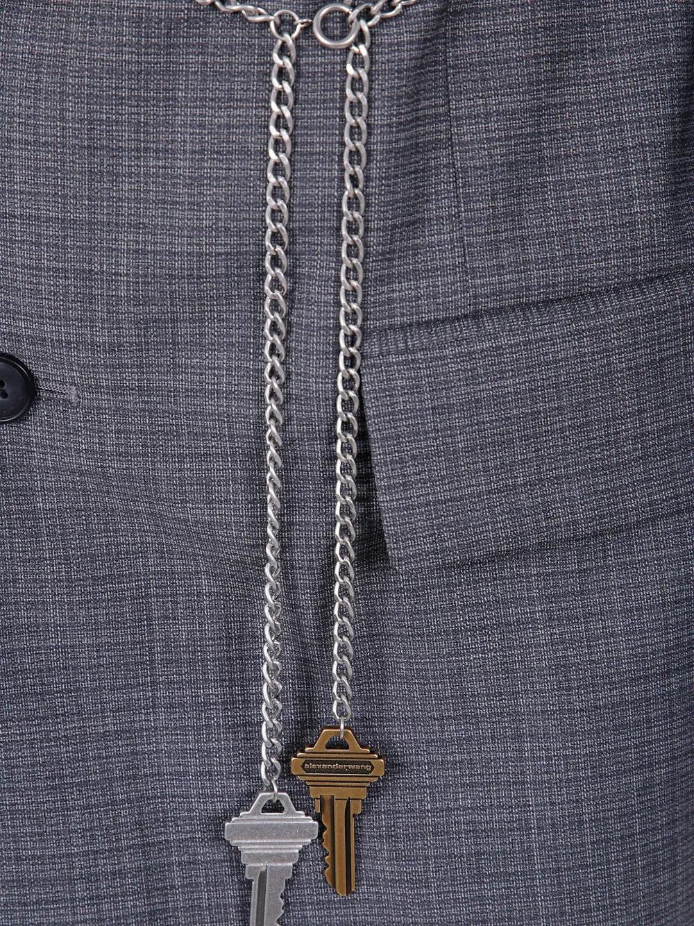 Alexander Wang chain-embellished blazer Grijs