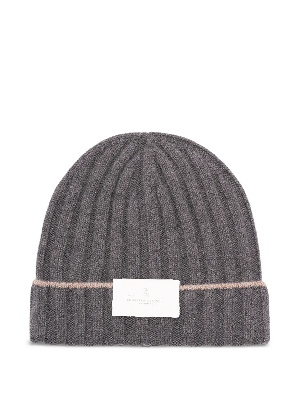 Brunello Cucinelli ribbed-knit beanie | Grey | Image 1