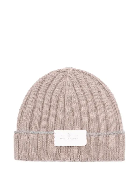 Brunello Cucinelli ribbed-knit beanie