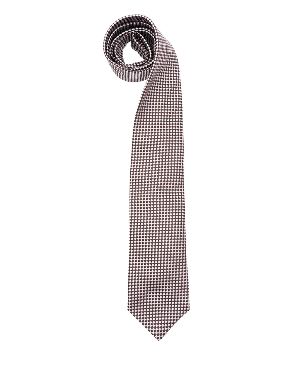 Brunello Cucinelli houndstooth-pattern tie | marrón | Image 1