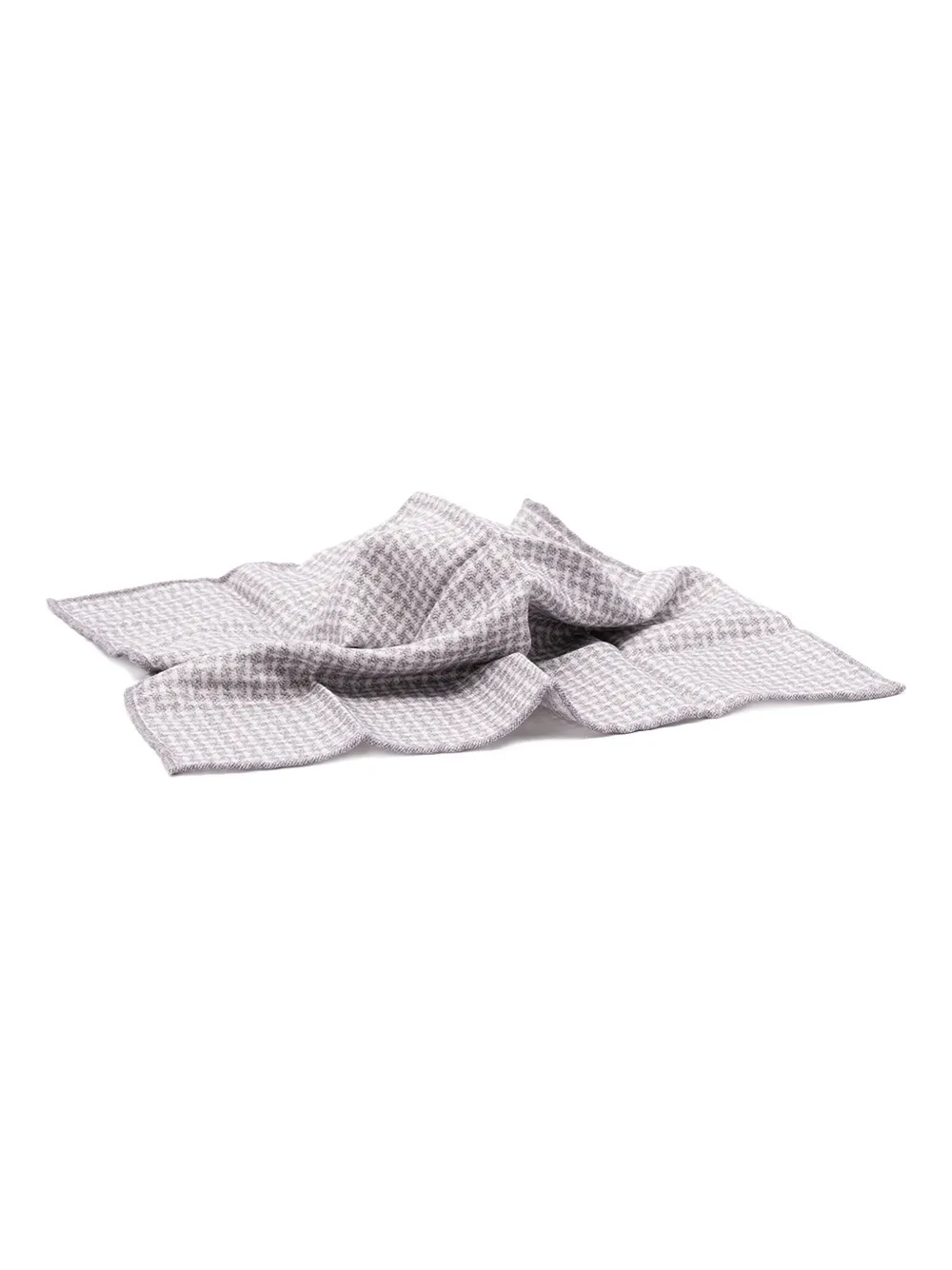 Brunello Cucinelli patterned silk scarf | Grey | Image 1