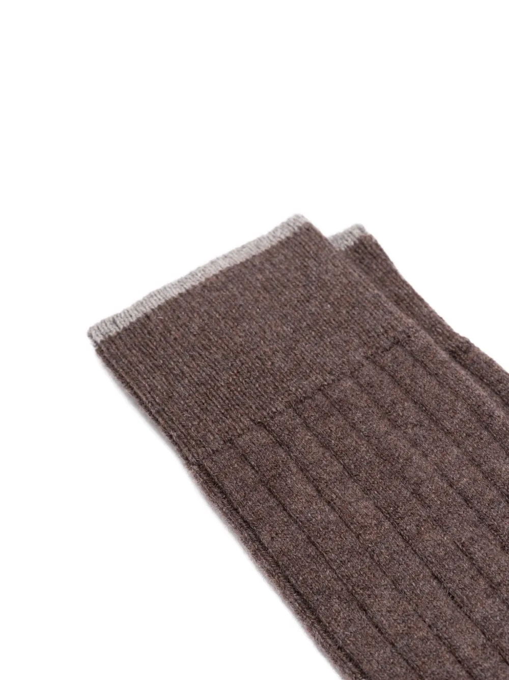 Brunello Cucinelli ribbed knee-high socks Bruin