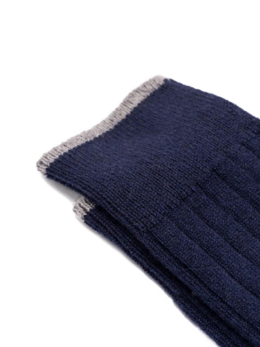 Brunello Cucinelli ribbed knee-high socks Blauw