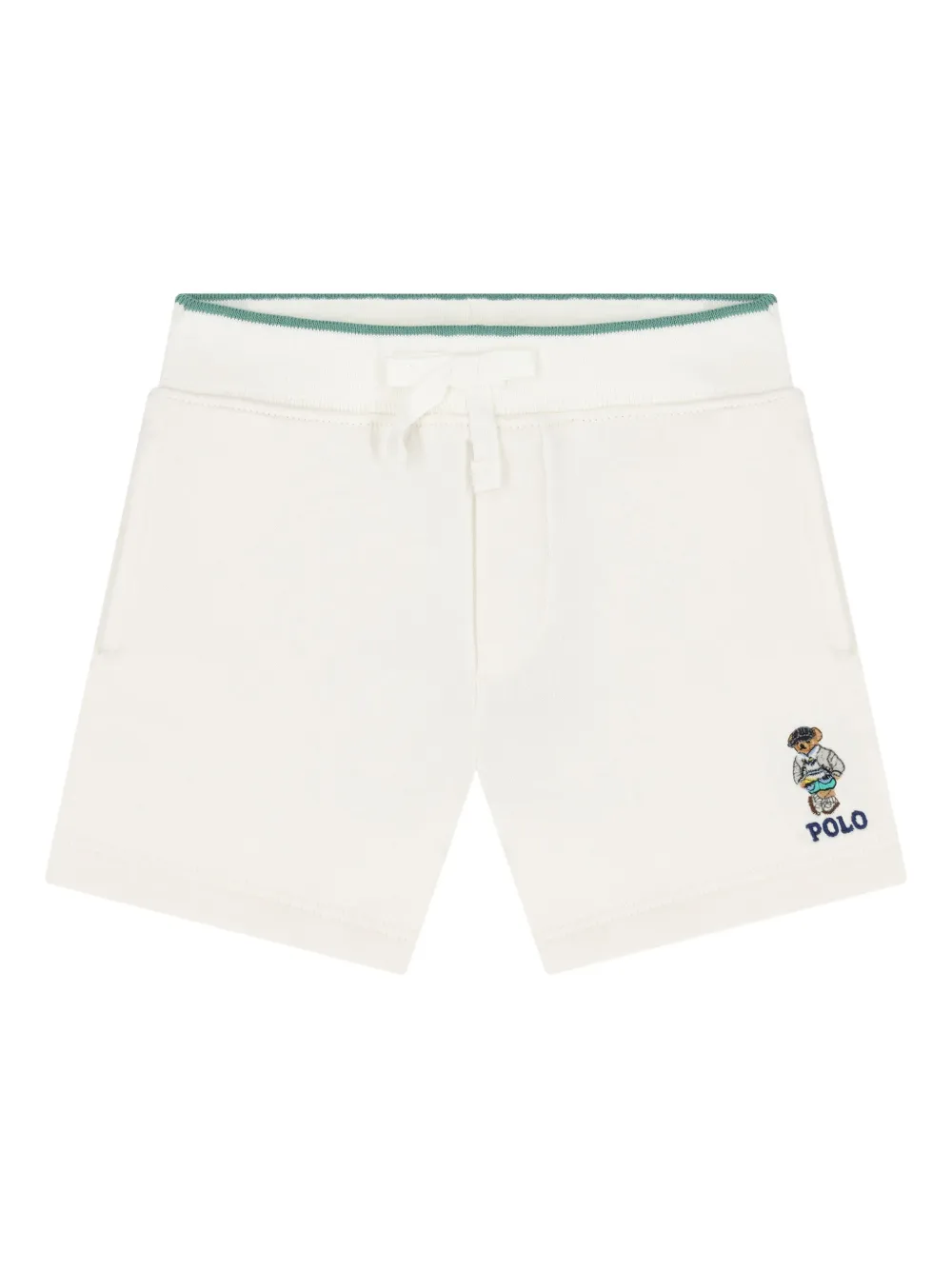 POLO RALPH LAUREN KIDS Shorts met geborduurd logo Wit