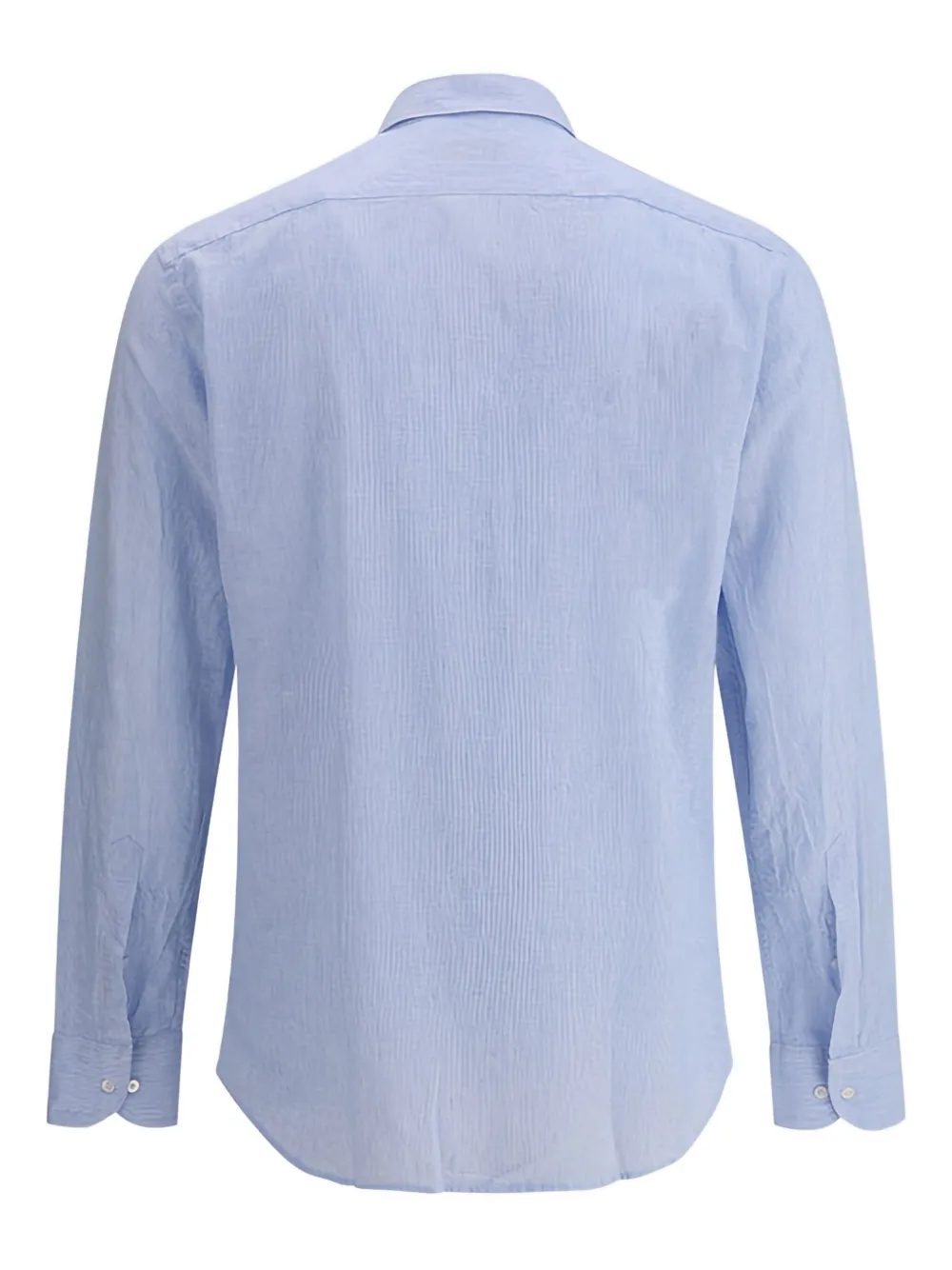 BROOKSFIELD striped embroidered-logo shirt - Blauw