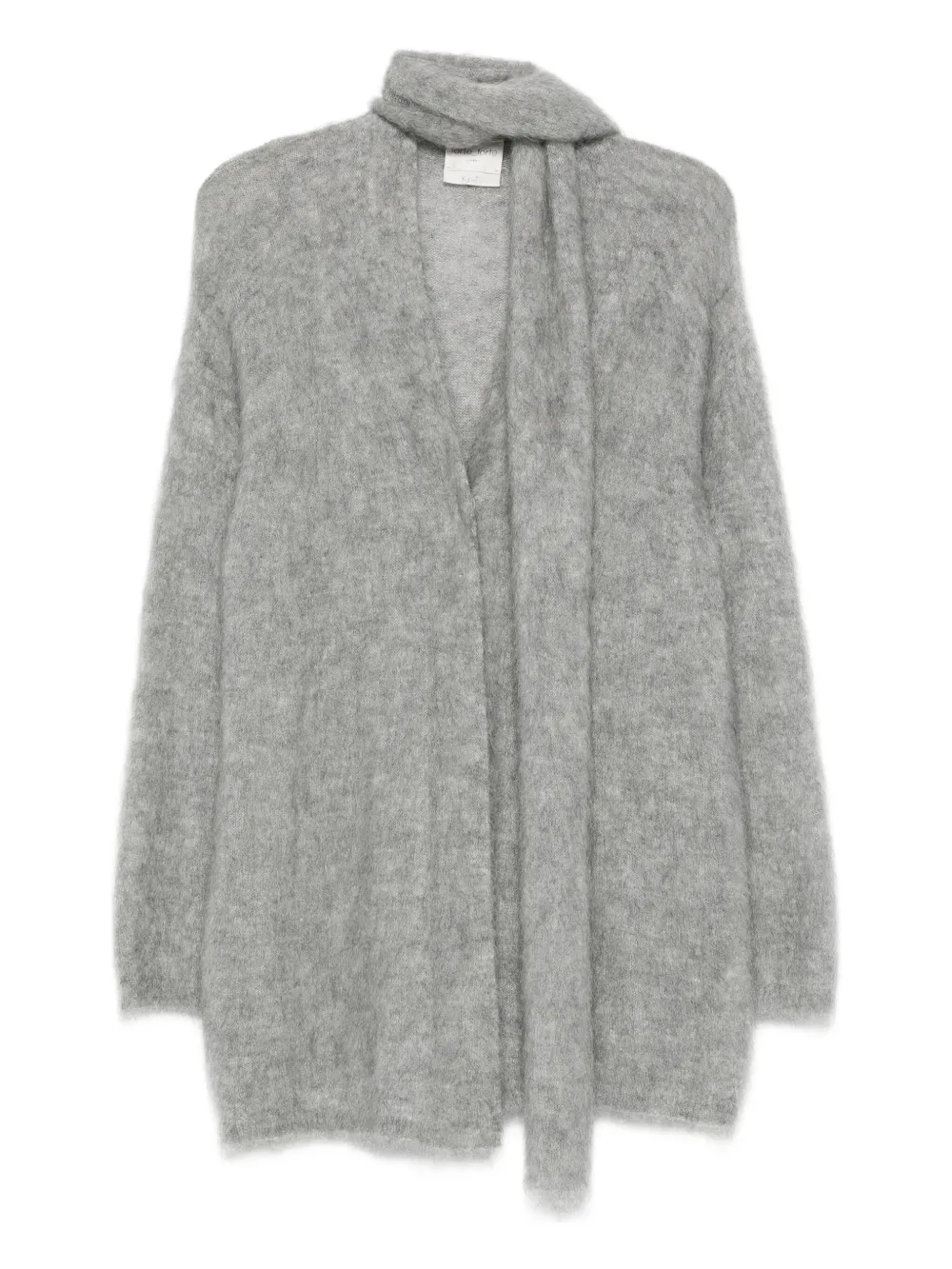 Forte Forte scarf-detailed cardigan | Grey | Image 1