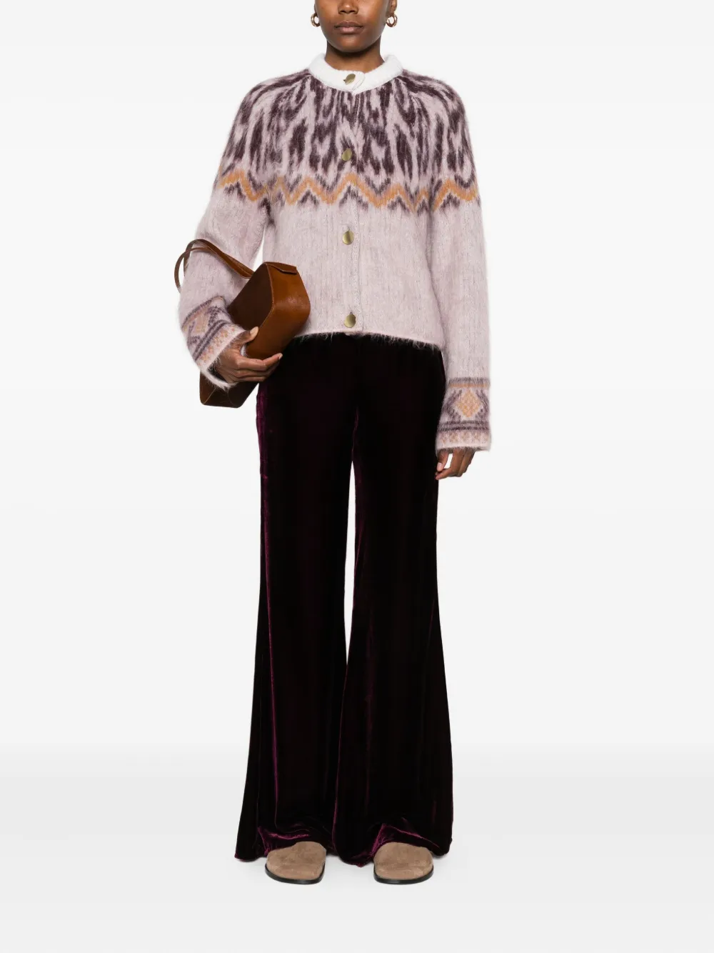 Forte Forte Patterned Button-up Cardigan In Multi