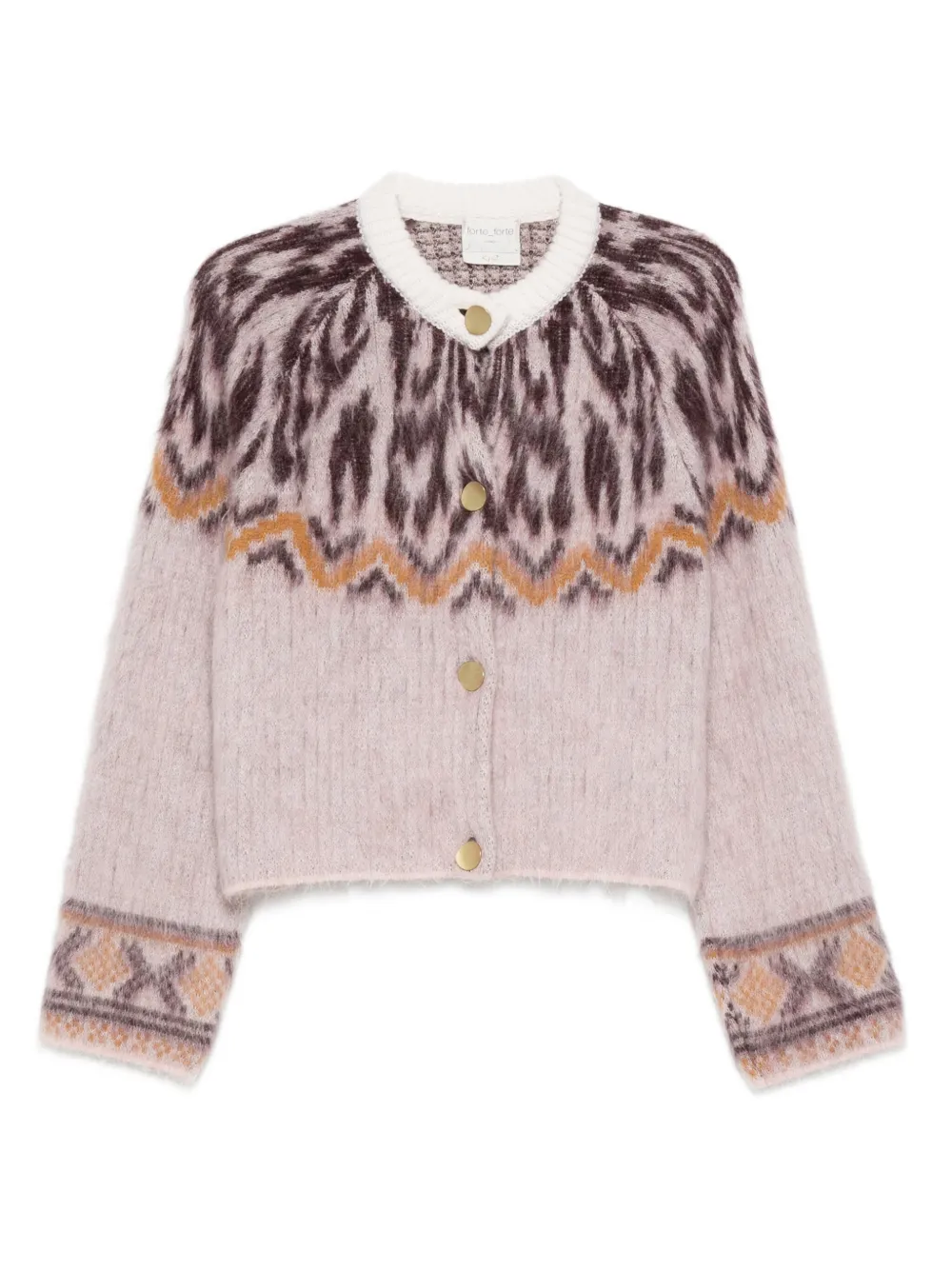 Forte Forte Patterned Button-up Cardigan In Multi