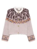Forte Forte patterned button-up cardigan - Pink