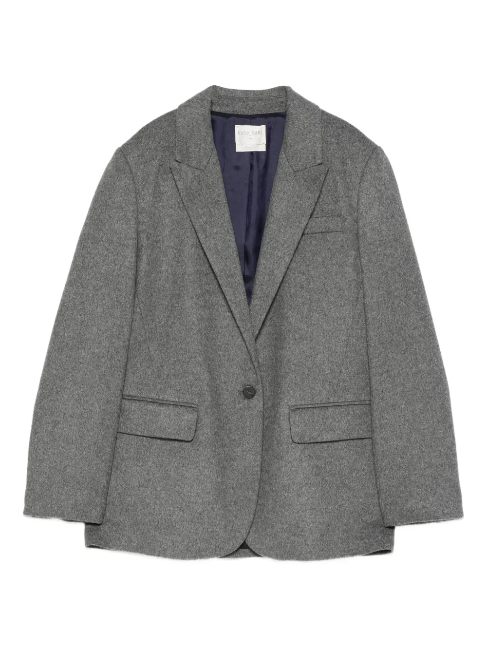 Forte Forte single-breasted peak-lapels jacket | Grey | Image 1