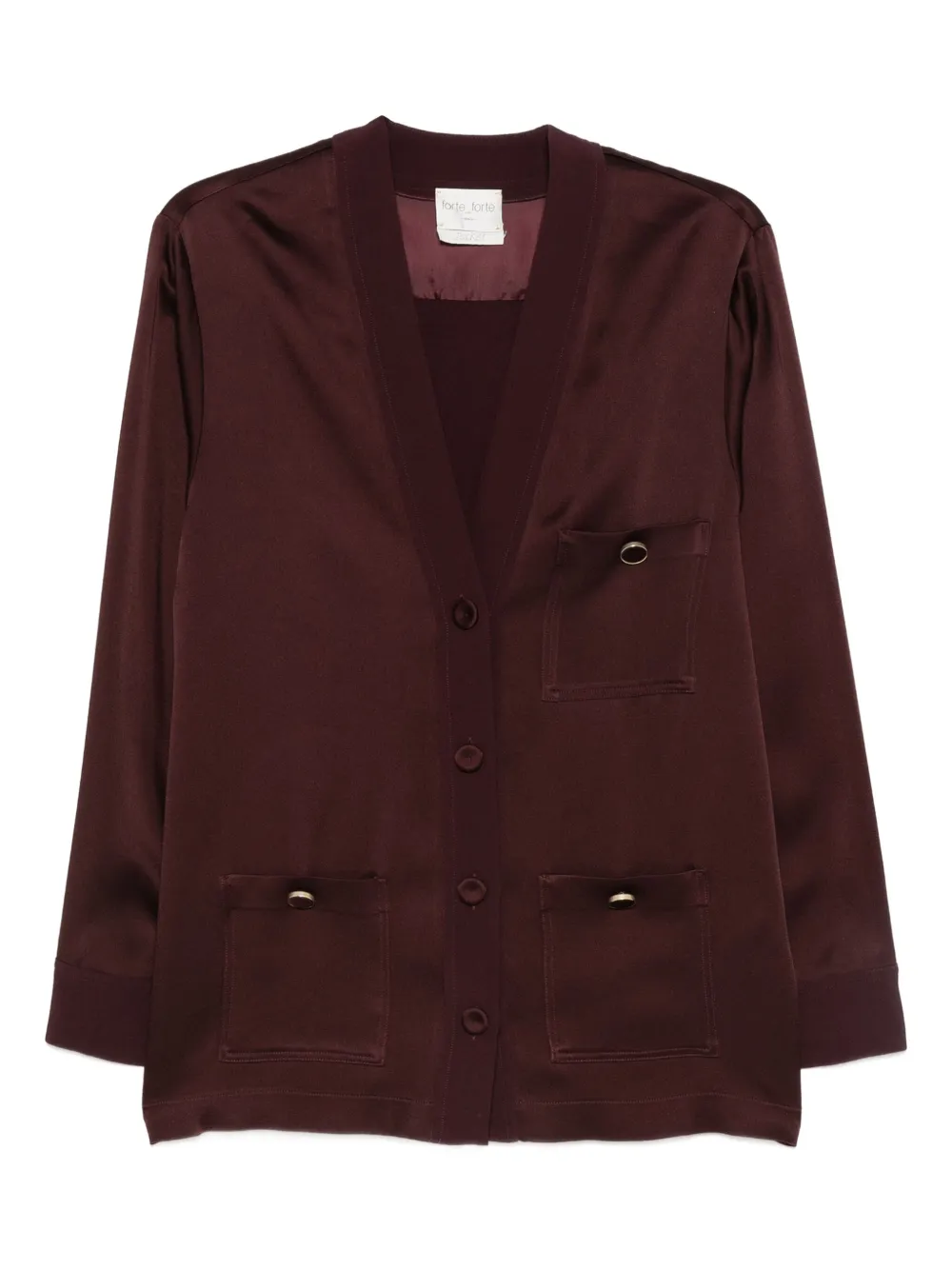 Forte Forte button-fastening pocket jacket | Brown | Image 1