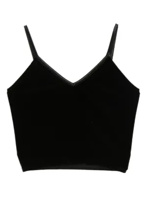 Jil Sander Vネック トップ | ブラック | FARFETCH JP