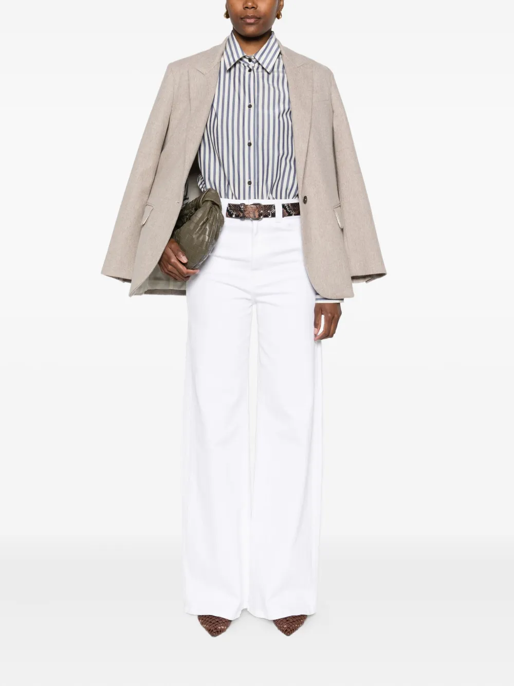 Forte Forte Gestreept blouse - Blauw