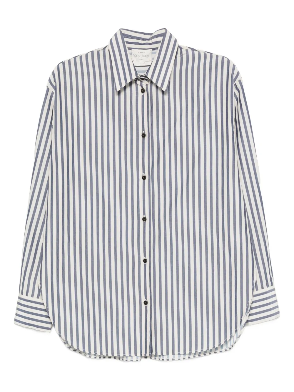 Forte Forte striped long-sleeve shirt | Blue | Image 1