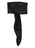 Forte Forte tie-fastening bandeau top - Black