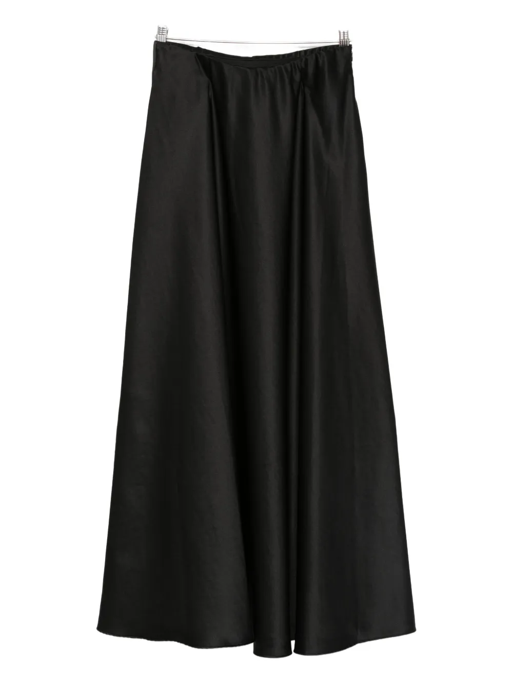 Forte Forte Gonna svasata in raso - Nero