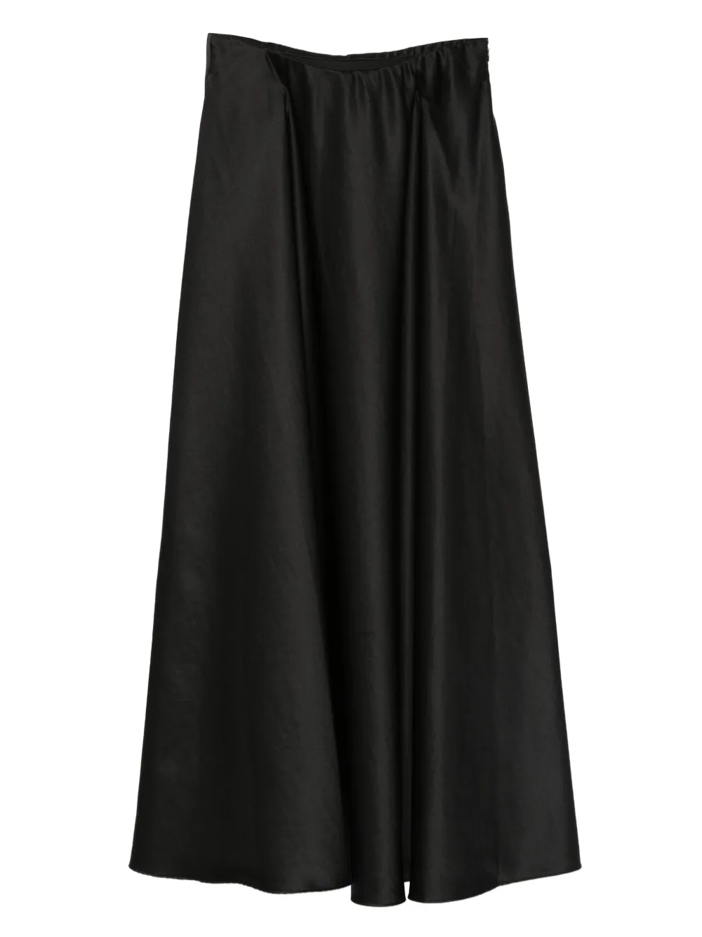 Forte Forte Satin A-line Skirt In Black