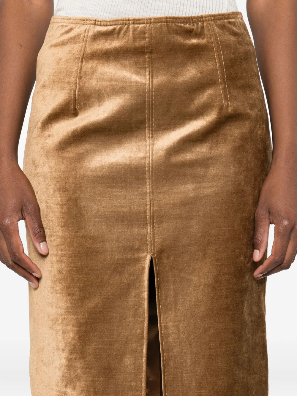 Forte Fluwelen rok Goud