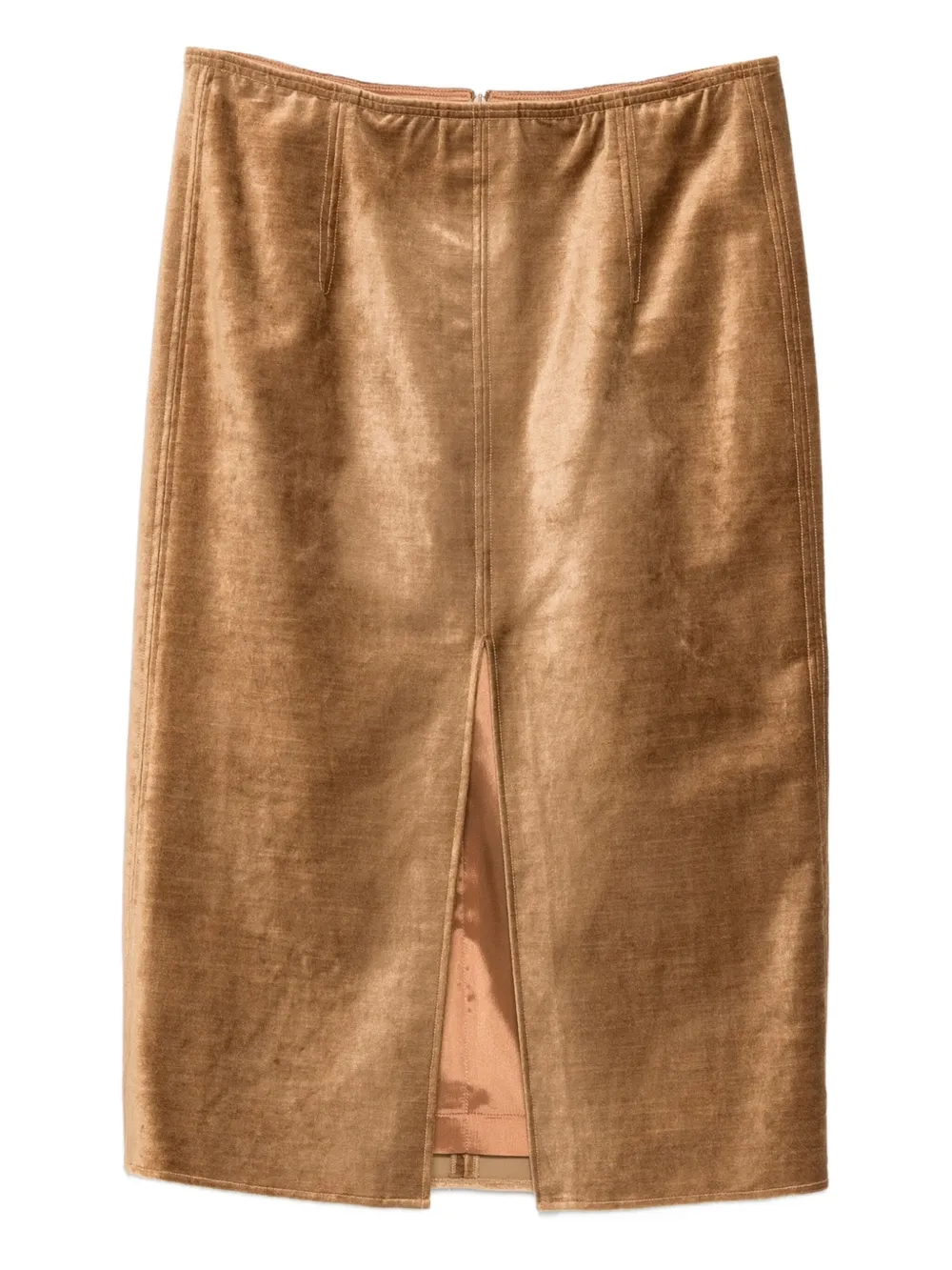Forte Forte velvet split skirt | Gold | Image 1