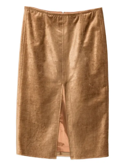 Forte Forte velvet split skirt