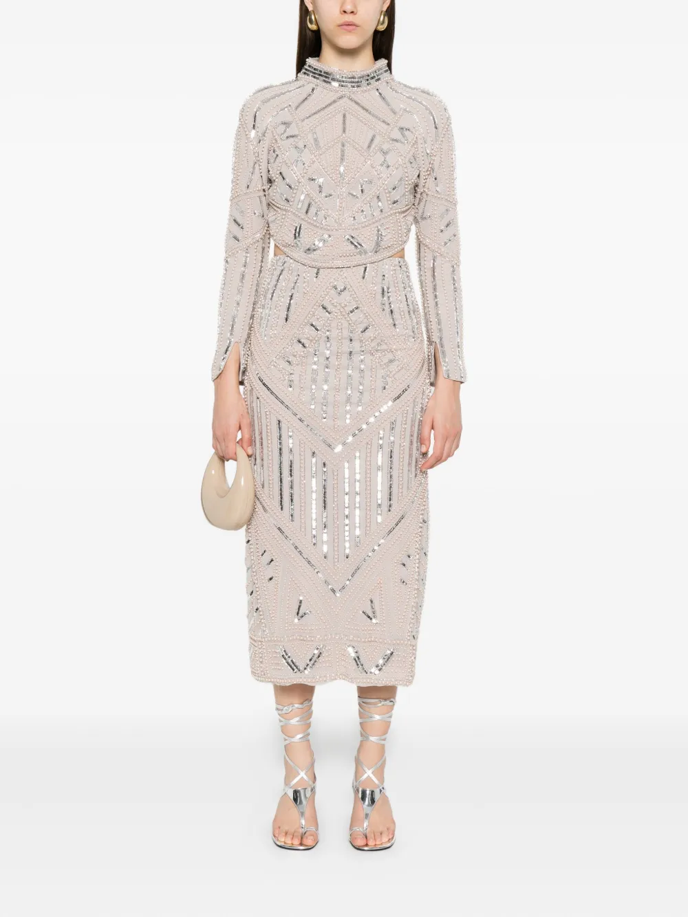 Forte Forte sequin-embellished geometric skirt | Straight Skirts | Image 2