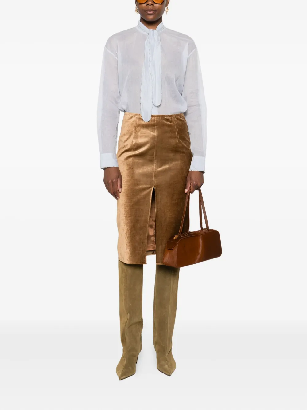 Forte Forte bow-collar cotton shirt | Shirts | Image 2