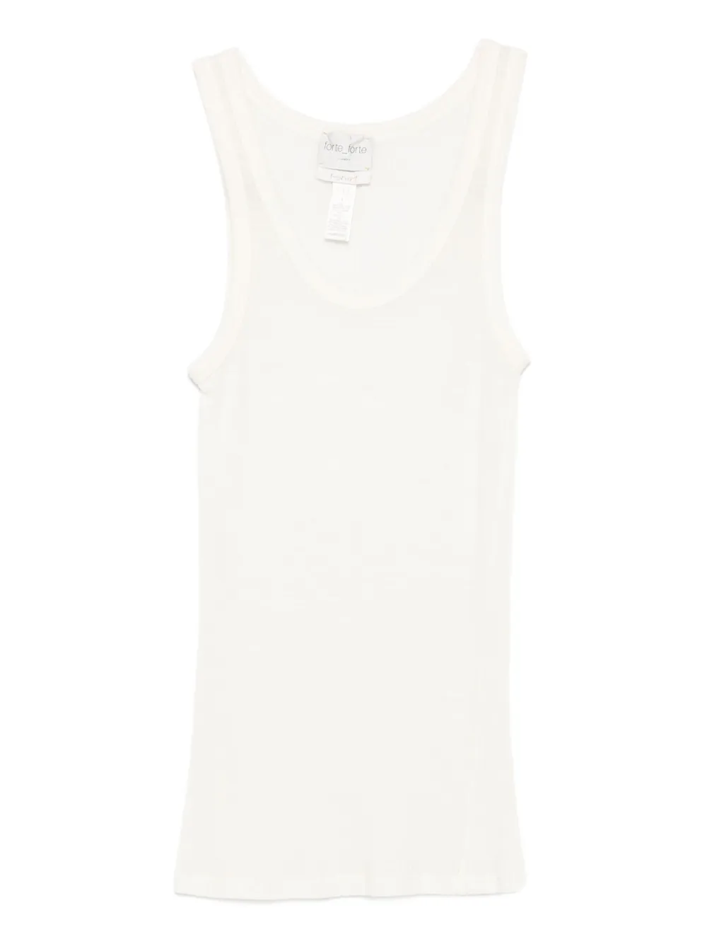 Forte Forte ribbed tank top | Neutrals | Image 1