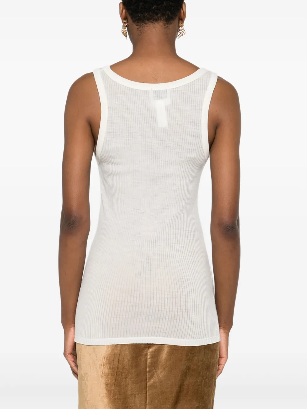 Forte Forte Ribbed Tank Top In White